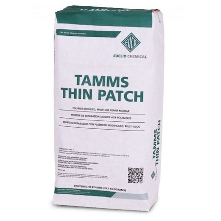 Euclid Chemical Euclid Tamms Thin Patch Polymer-Modified Multi-Use Repair Mortar 50lbs TR5109650